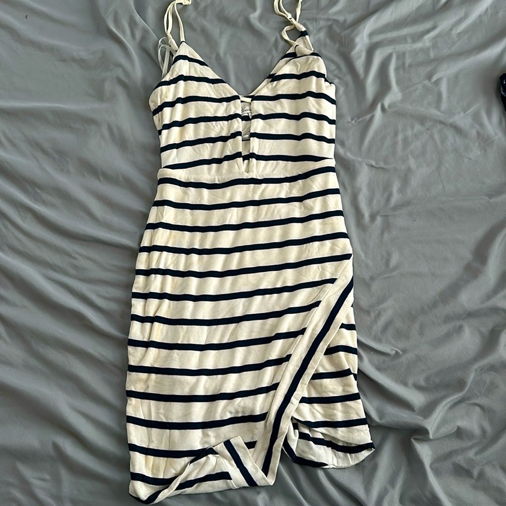 Assumetrical with cut outs dress